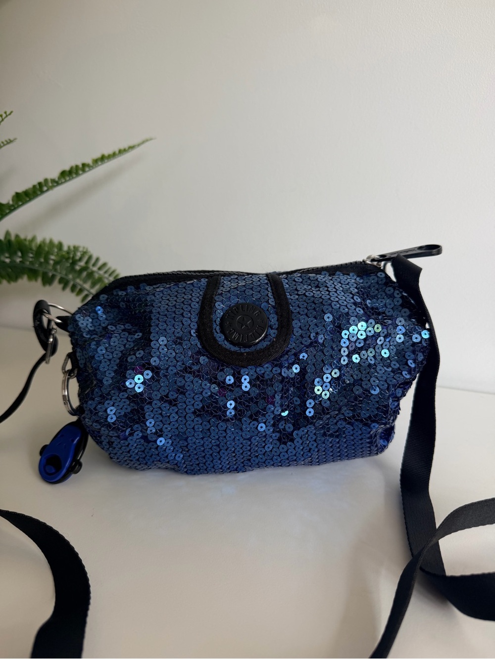 Kipling Gorilla Girlz "Blue Sequin" Crossbody Handbag
